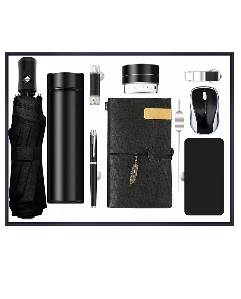 "1. 304 stainless metal bottle without temperature display Gift Set gallery 1