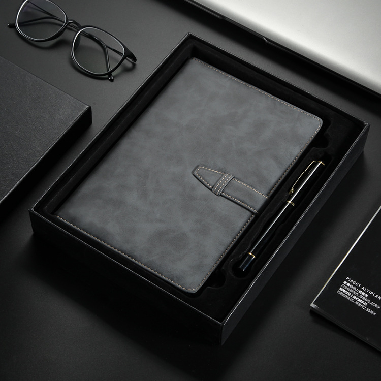 A5 Perfect Binding Notebook and Metal Pen Gift Set