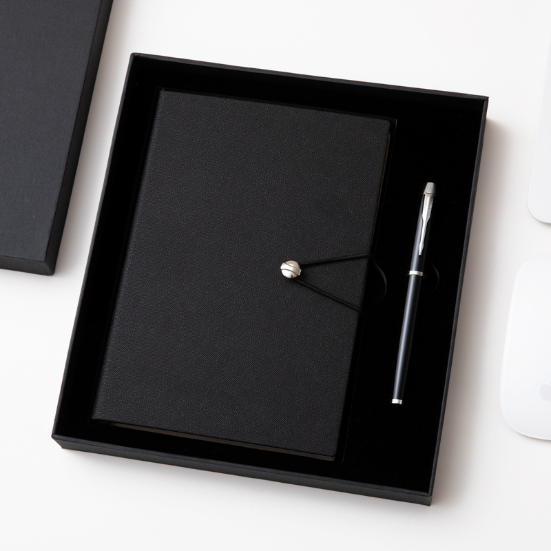 A5 Perfect Binding Notebook and Metal Pen Gift Set