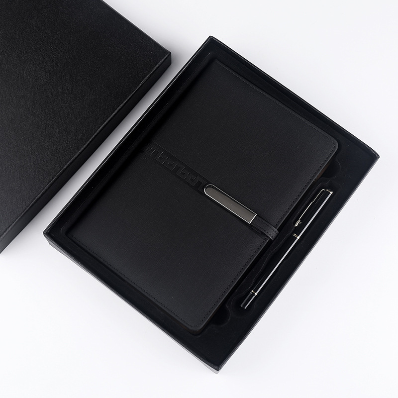 A5 Perfect Binding Notebook and Metal Pen Gift Set
