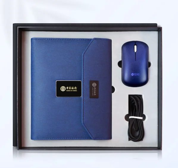 8-in-1 Executive Gift Set: Power Bank Notebook, 16GB Flash Drive, Wireless Charger & Multi-Mode Mouse gallery 5