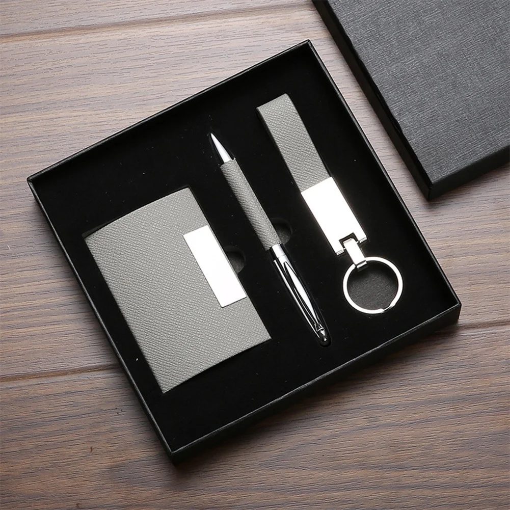 PU + metal card  holder Gift Set gallery 2