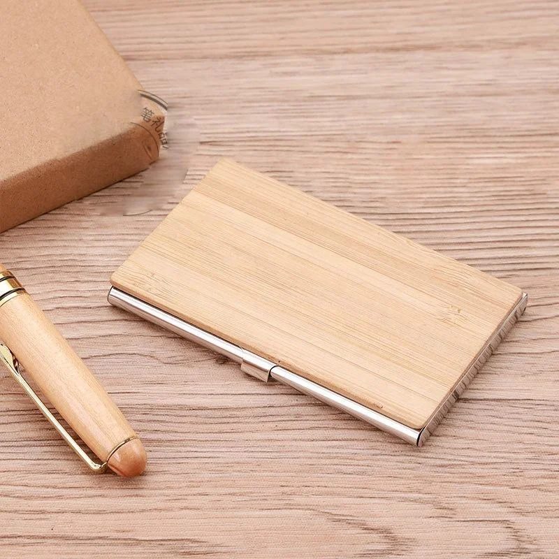 Bamboo Keychain, Bamboo Pen and Bamboo Cardholder Gift Set gallery 4