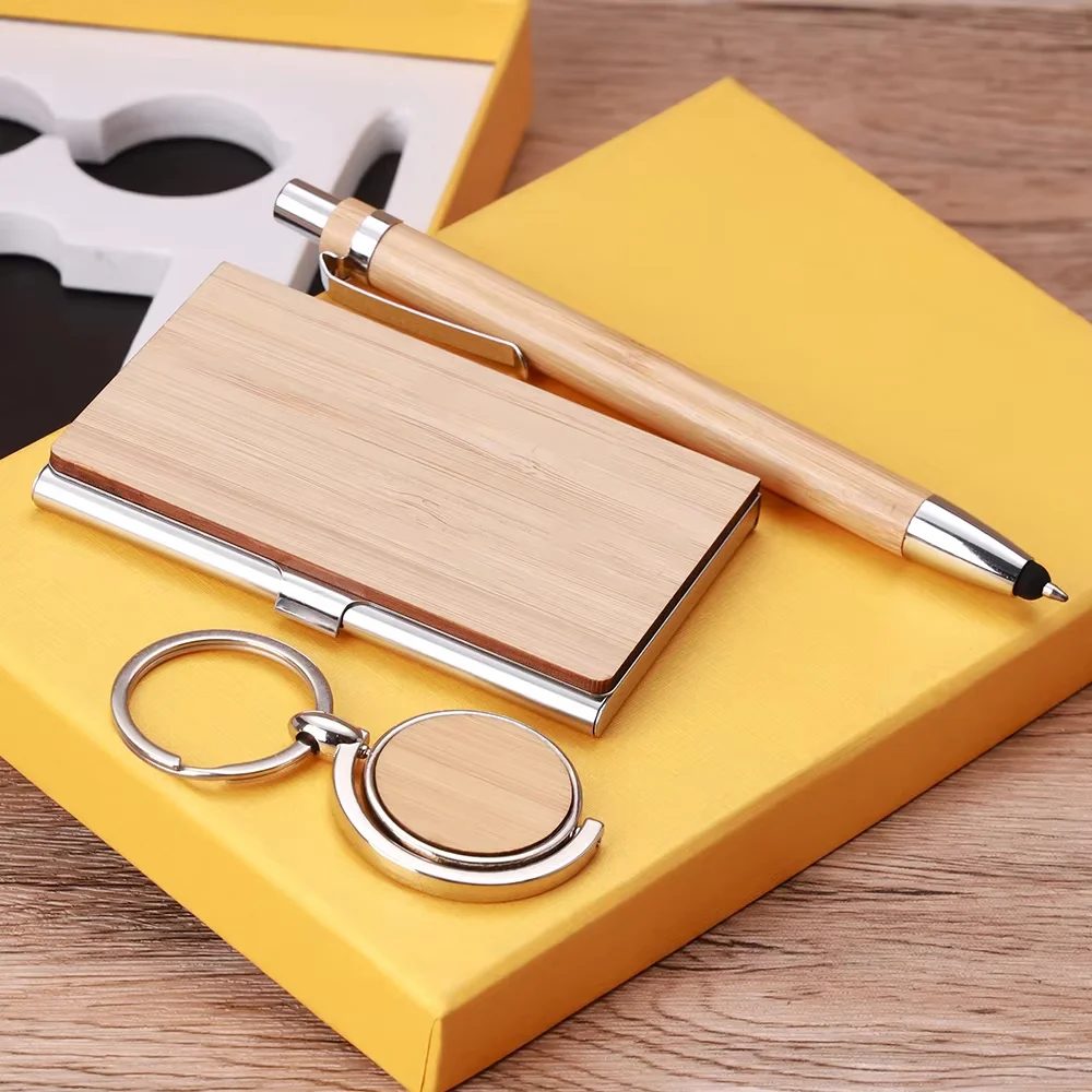 Bamboo keychain Gift Set gallery 5