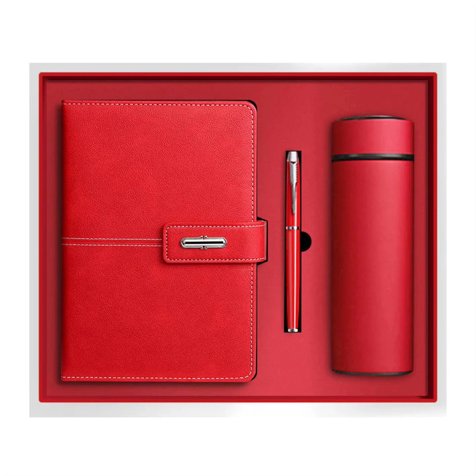 304 Stainless Steel Bottle 350ML, A5 Perfect Binding Notebook and Metal Pen Gift Set gallery 2