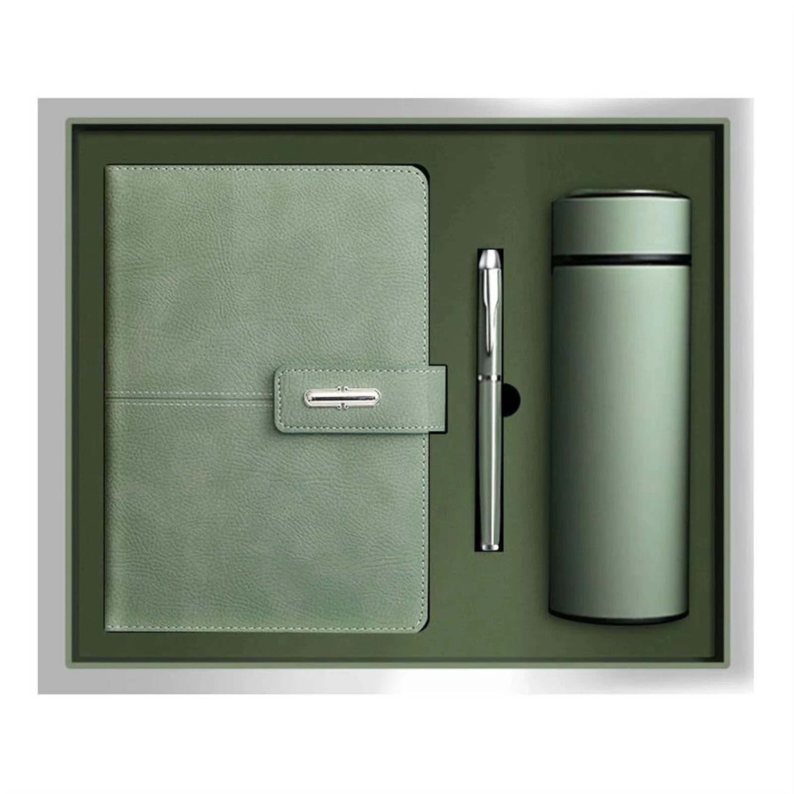 304 Stainless Steel Bottle 350ML, A5 Perfect Binding Notebook and Metal Pen Gift Set gallery 3