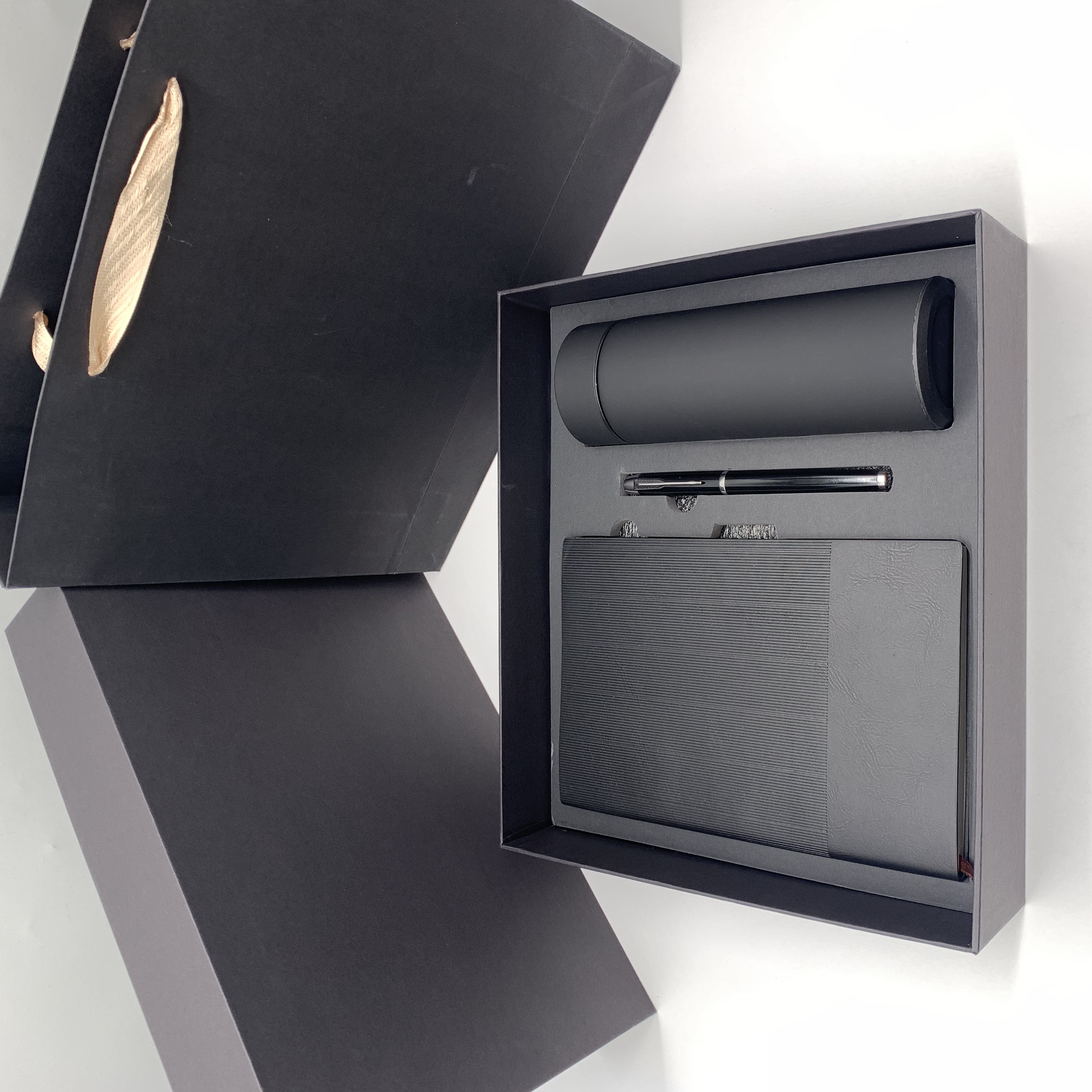 A5 Notebook, Metal Pen & 260ml Vacuum Flask Corporate Gift Set