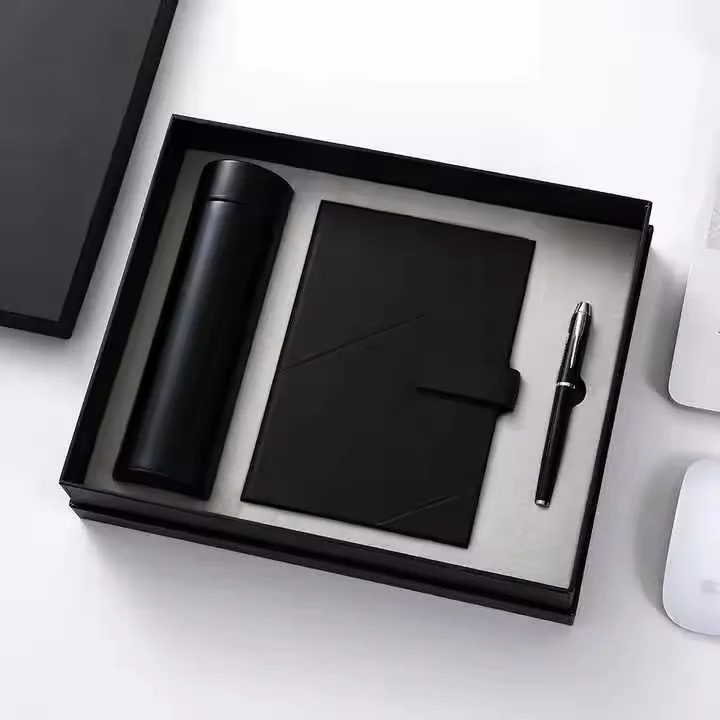 304 Stainless Steel Bottle, A5 Notebook & Pen Corporate Gift Set