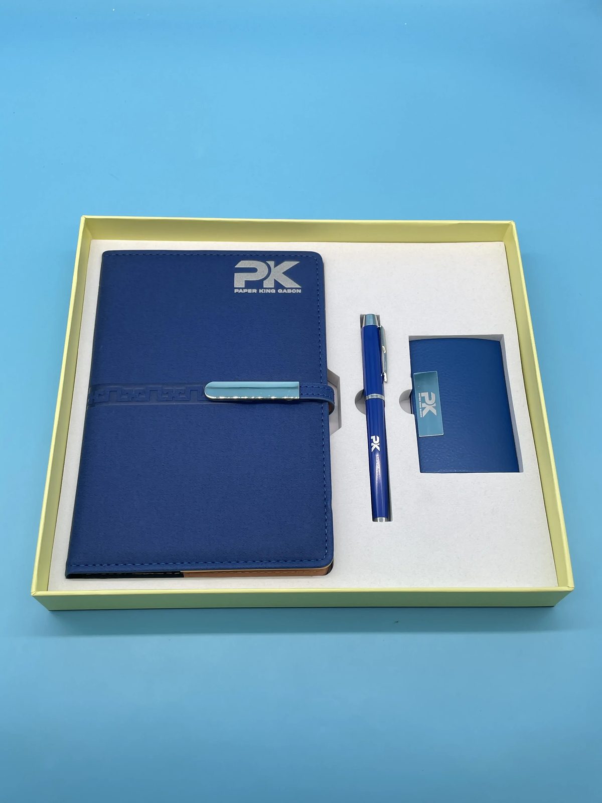 A5 Perfect Binding Notebook, PU + Metal Cardholder and Metal Pen Gift Set gallery 3