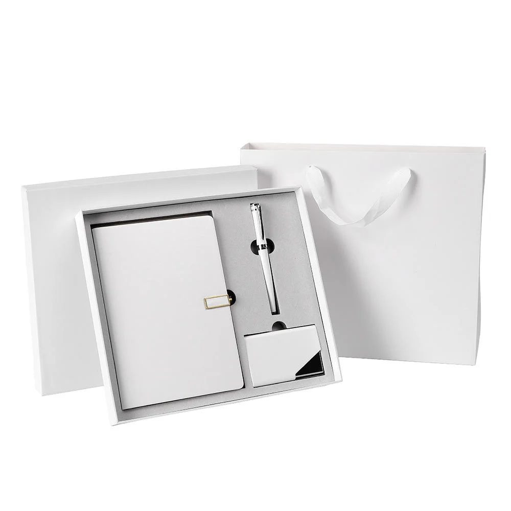 A5 Perfect Binding Notebook, Metal Pen and PU Cardholder Gift Set gallery 4