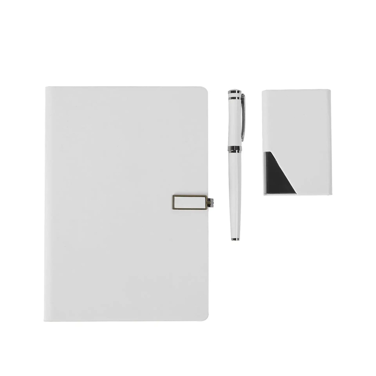 A5 Perfect Binding Notebook, Metal Pen and PU Cardholder Gift Set gallery 5