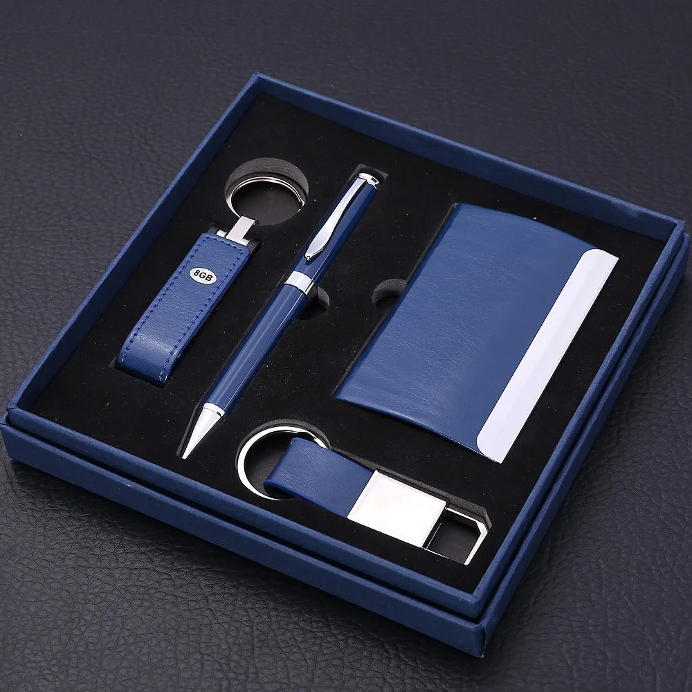 PU Leather & Metal Executive Gift Set with 16GB USB Flash Drive gallery 1