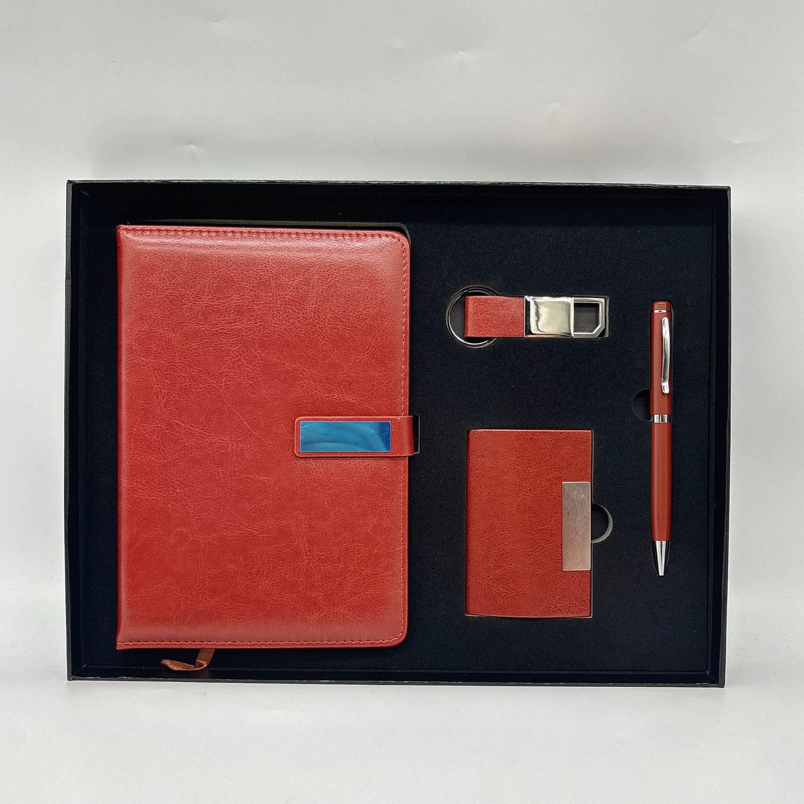 A5 Notebook, Metal Pen, PU Keychain & Card Holder Corporate Gift Set gallery 5
