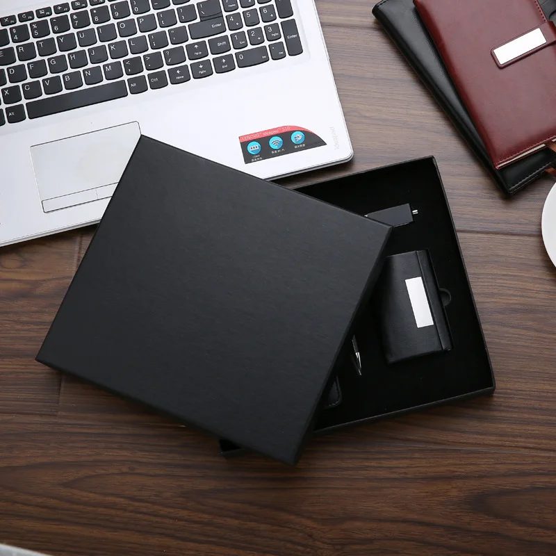 A5 Notebook, Metal Pen, 16GB USB Flash Drive & PU Card Holder Corporate Gift Set gallery 5