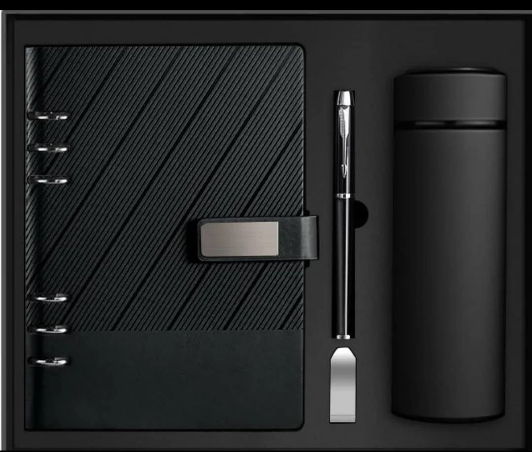 A5 Loose-Leaf Notebook, 16GB U Disk, Metal Pen & 304 Stainless Steel Bottle Corporate Gift Set gallery 2