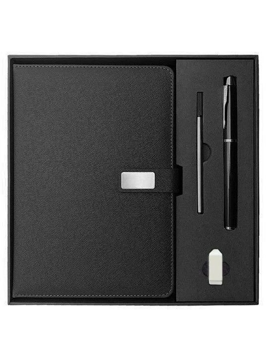 Custom A5 Notebook, 16GB USB Drive & Metal Pen Business Gift Set
