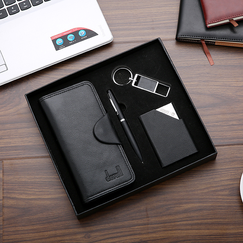 PU + Metal Executive Gift Set with A6 Notebook