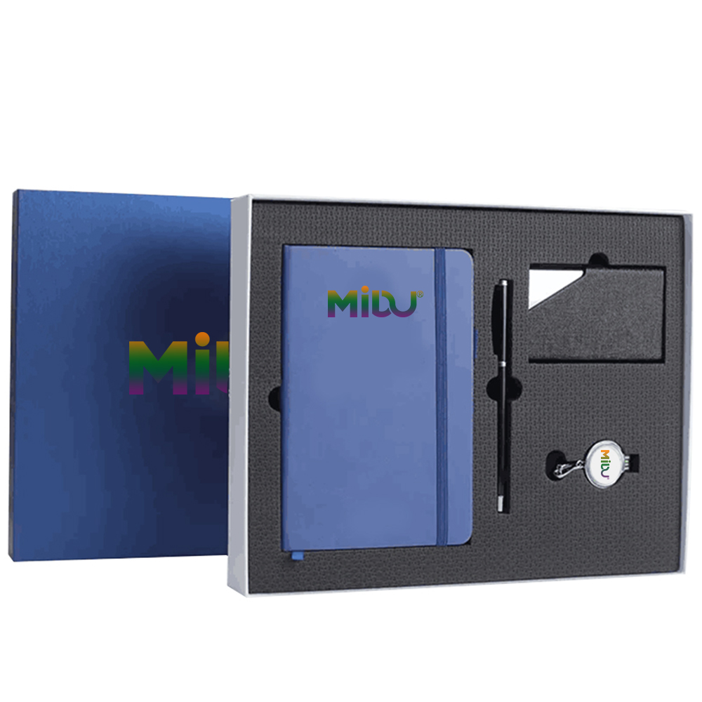 A5 Notebook, Cardholder, Keychain & Metal Pen Corporate Gift Set