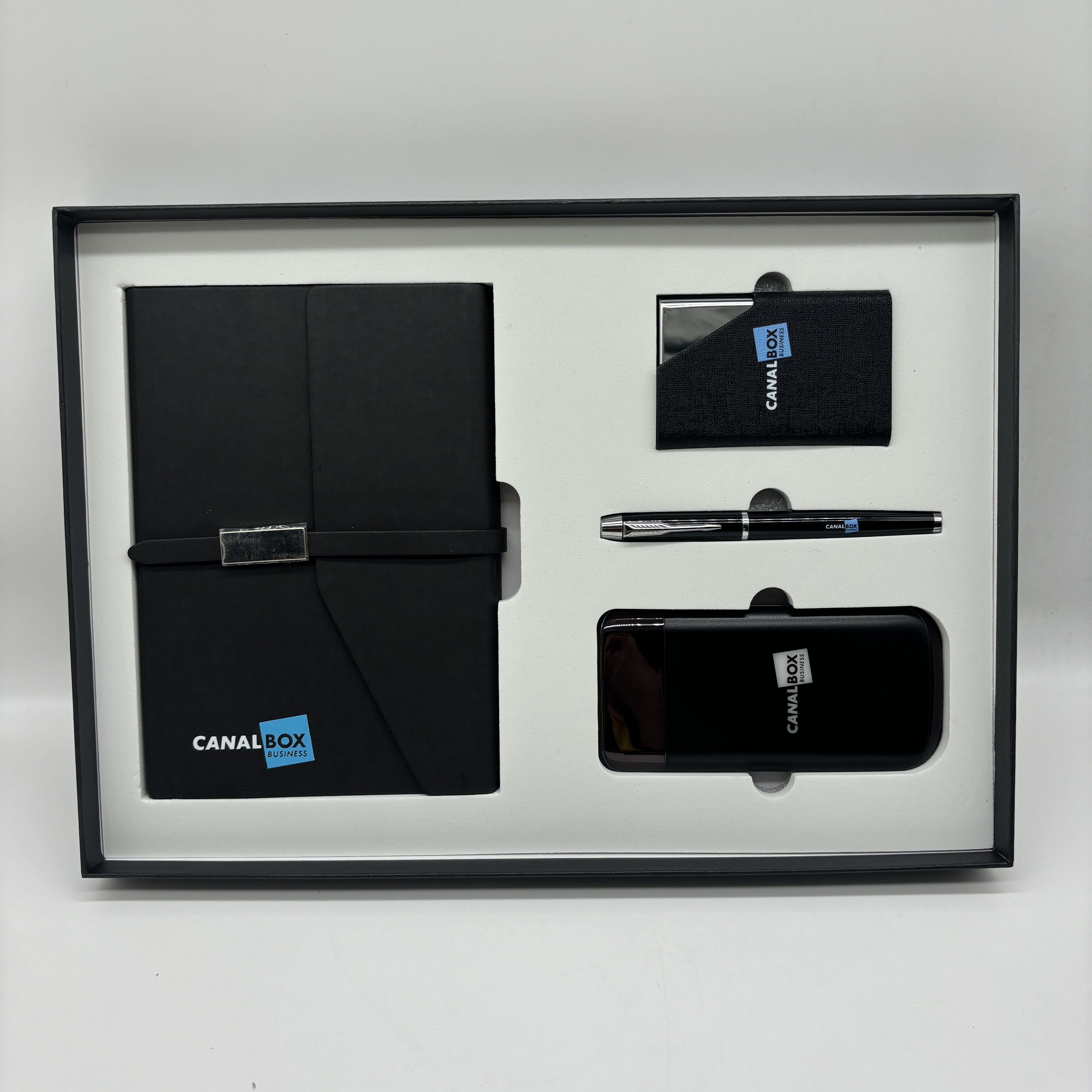 PU + metal card holder Gift Set