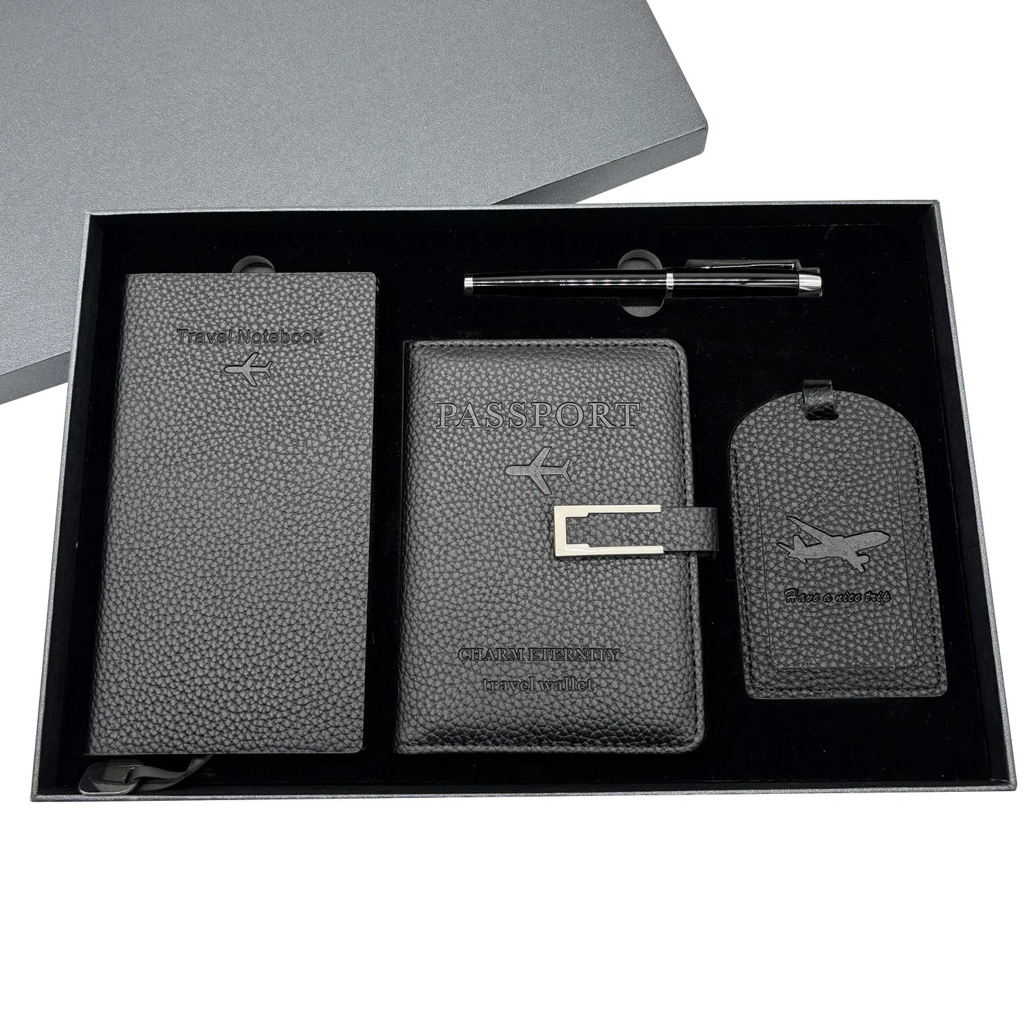 A6 Notebook, Passport Holder, Luggage Tags and Pen Gift Set gallery 4