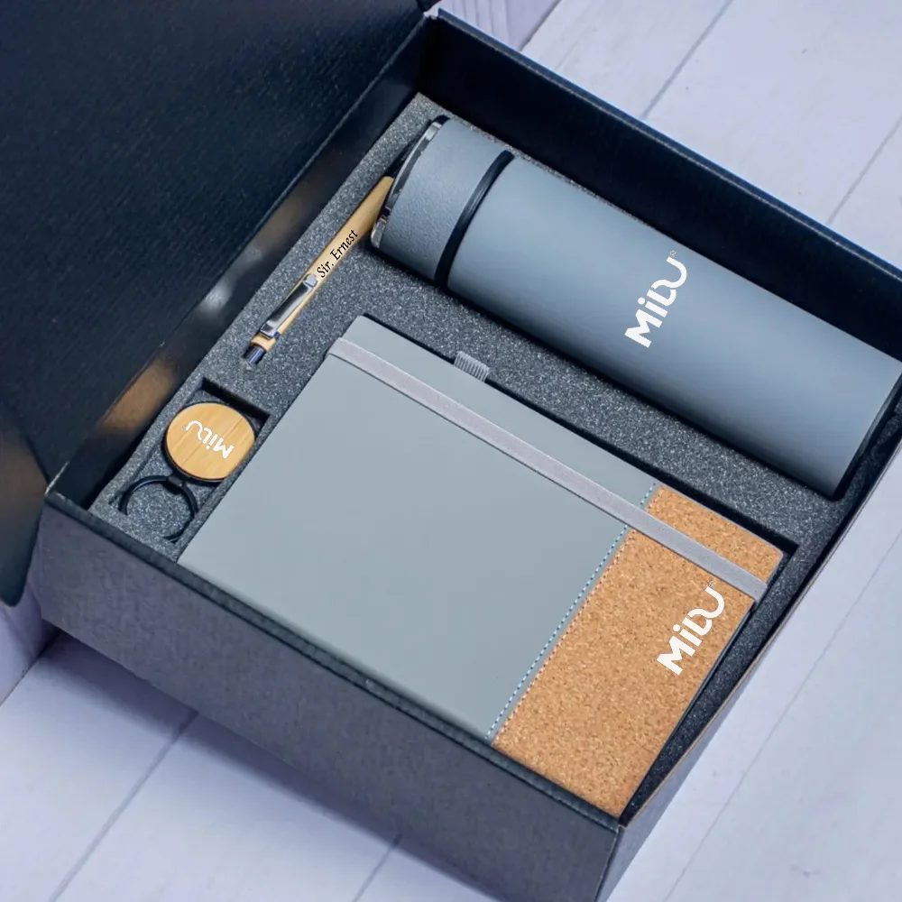 A5 Notebook, 304 Stainless Steel Coffee Mug, Keychain and Pen Gift Set gallery 1