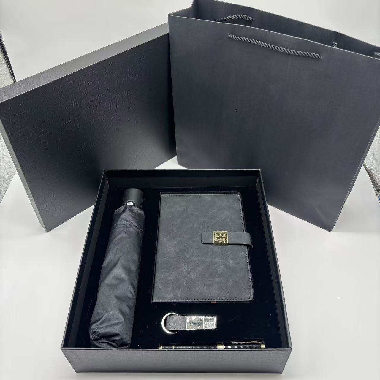 A5 PU Leather notebook： Gift Set