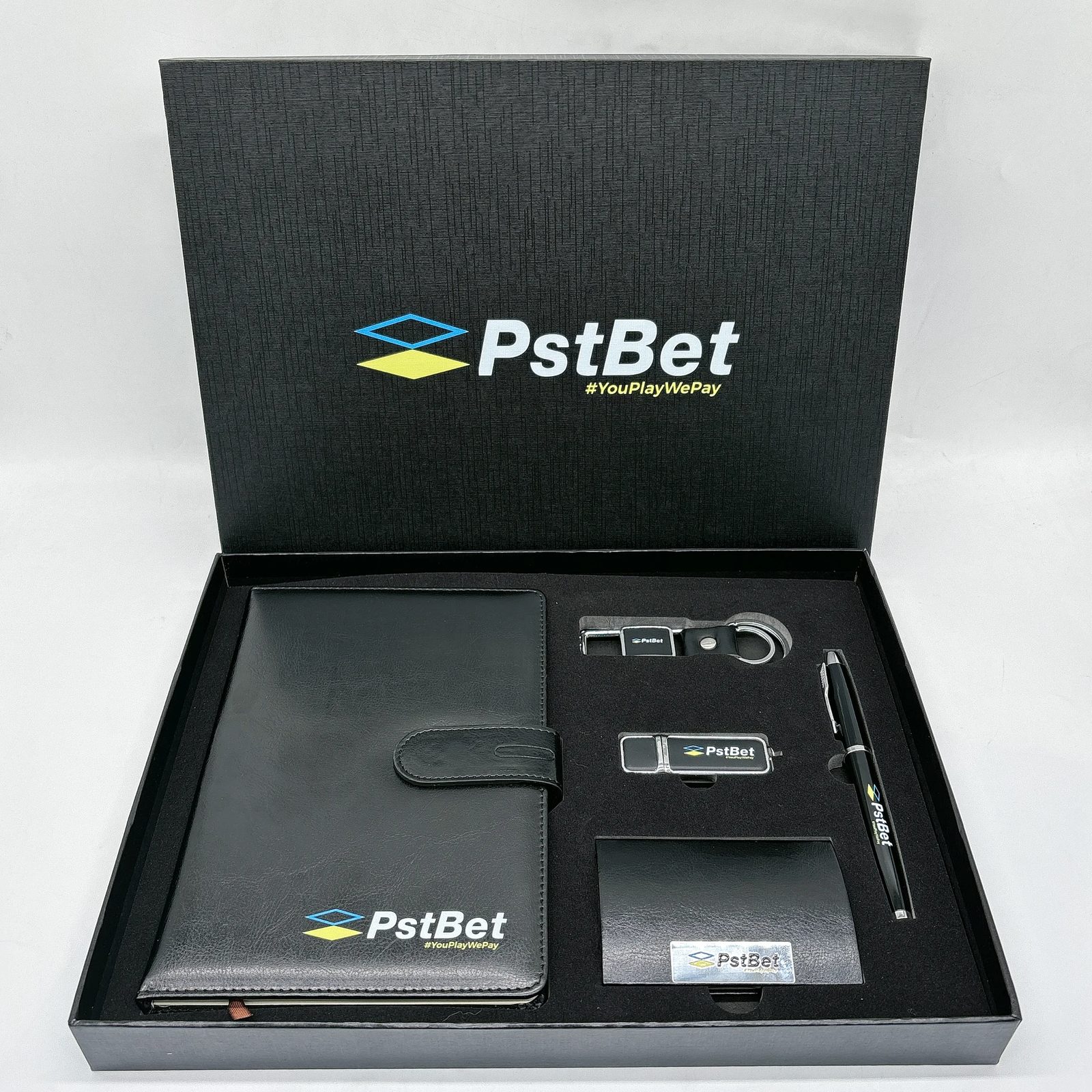 Metal + PU Executive Corporate Gift Set with 16GB USB Flash Drive
