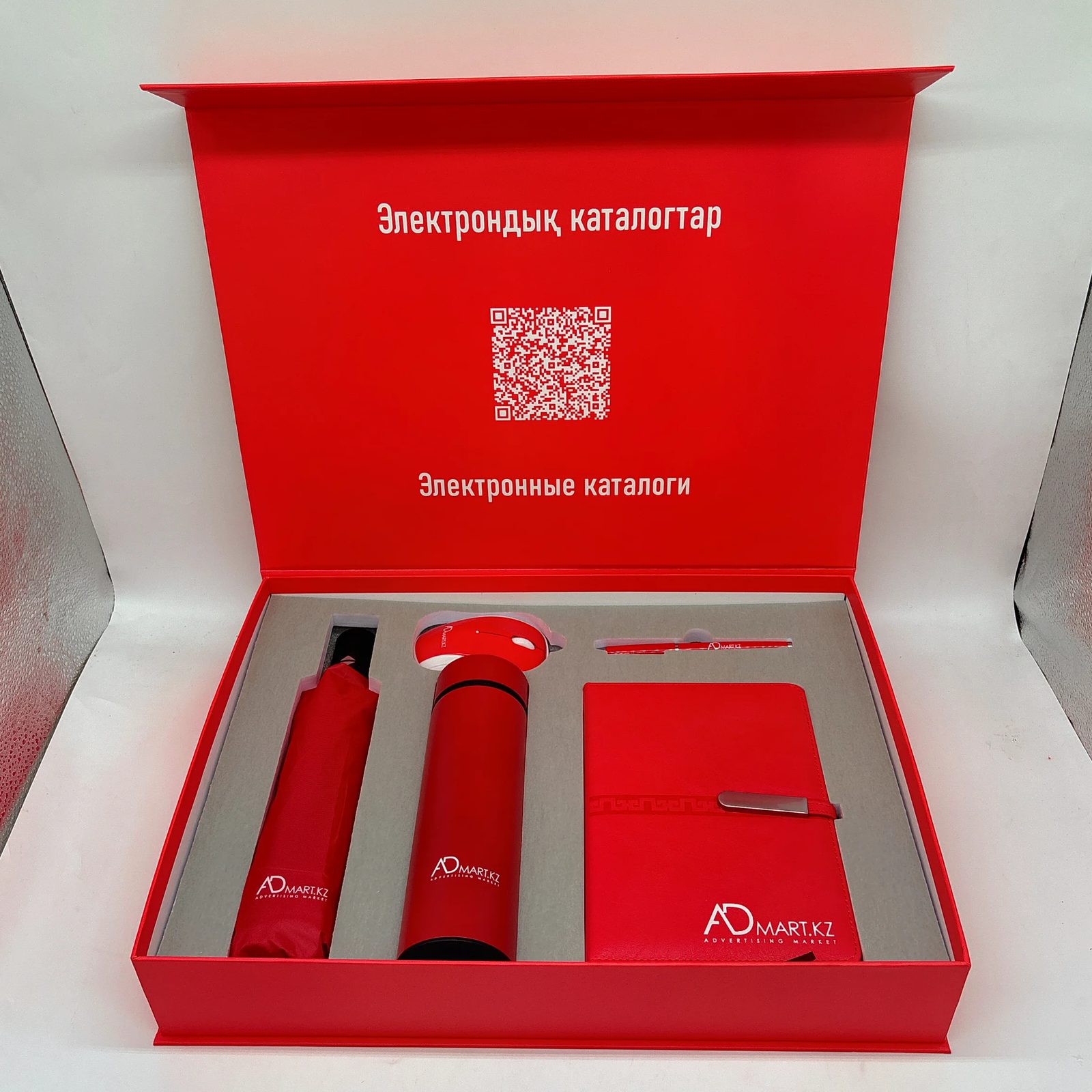 Premium Corporate Gift Set with Stainless Steel Bottle, Umbrella, Pen, Wireless Mouse & Notebook gallery 1