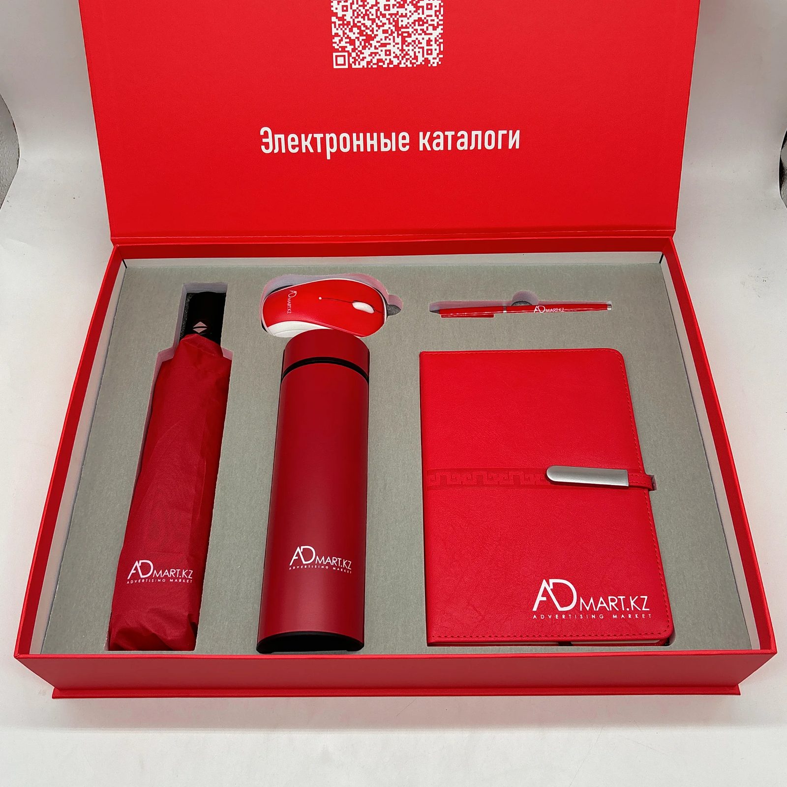 Premium Corporate Gift Set with Stainless Steel Bottle, Umbrella, Pen, Wireless Mouse & Notebook gallery 4