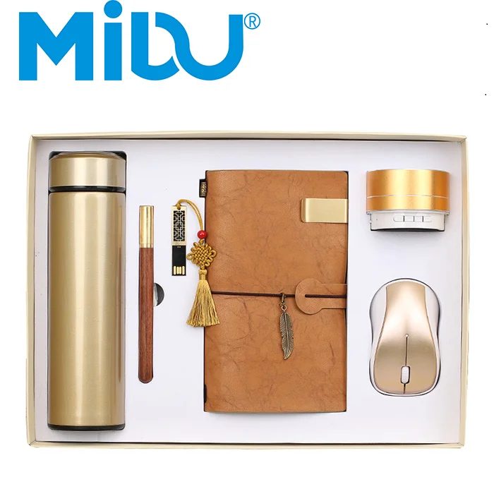 Premium 6-Piece Corporate Gift Set with Stainless Steel Bottle, 16GB USB Drive & Bluetooth Speaker gallery 5