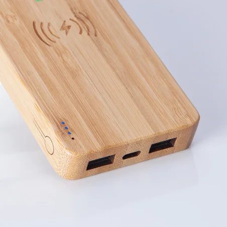 Bamboo Executive Gift Set with Wireless Power Bank & Speaker gallery 3