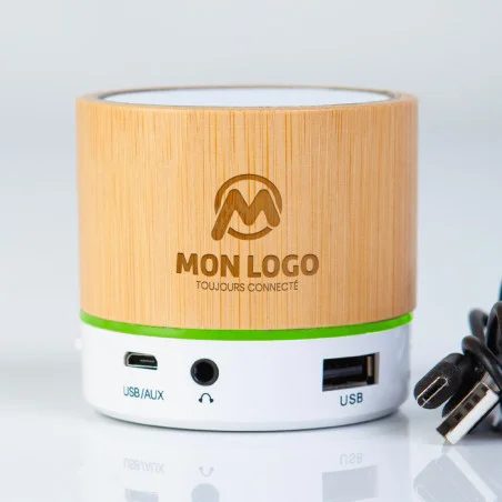Bamboo Executive Gift Set with Wireless Power Bank & Speaker gallery 5