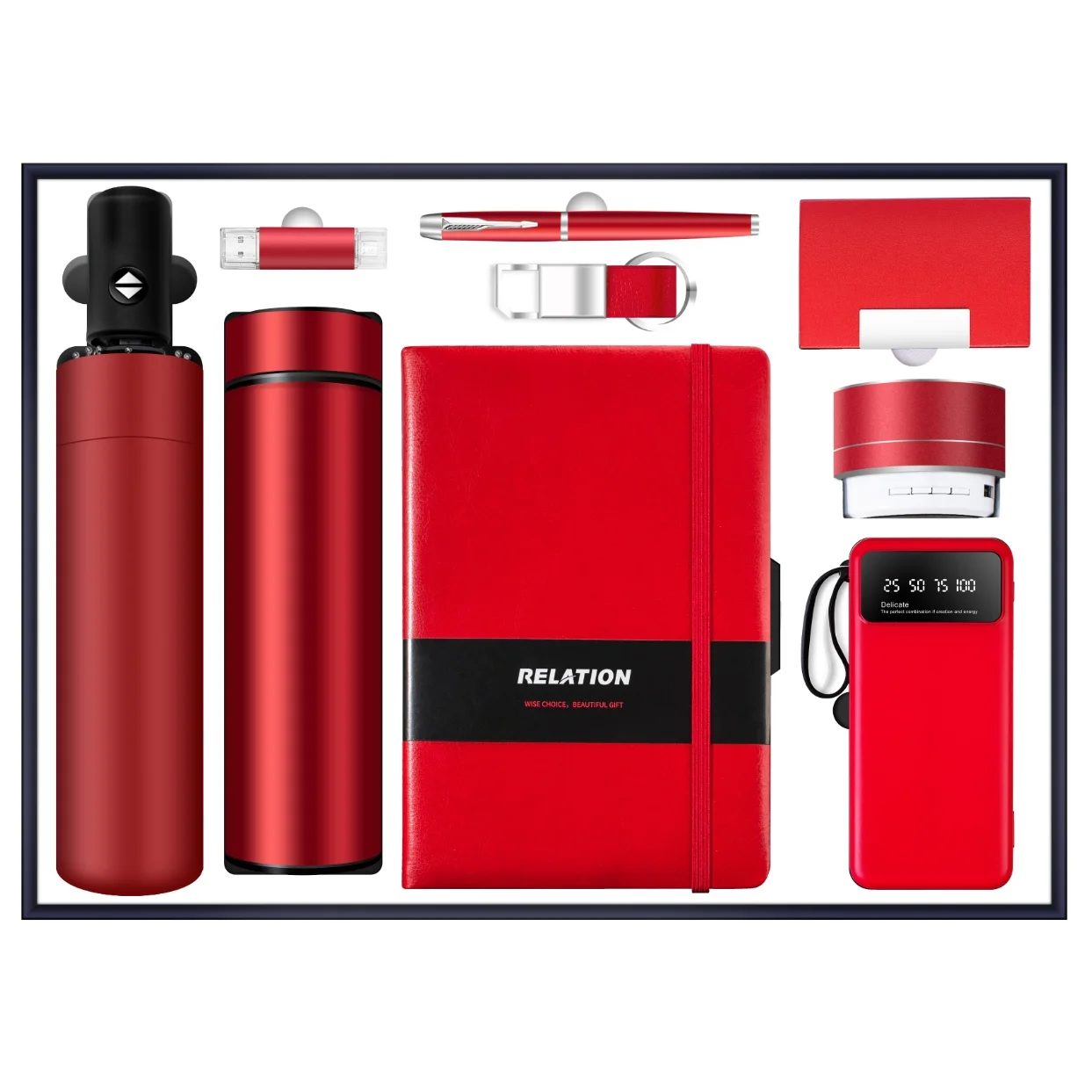 304 stainless metal bottle without temperature display Gift Set