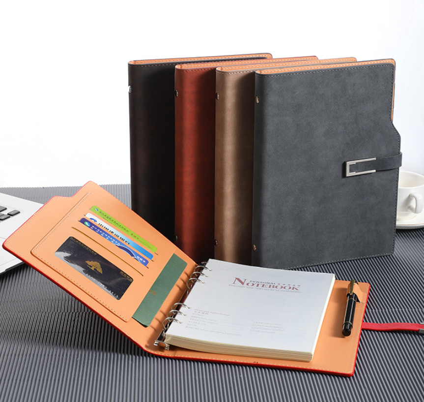 A5 PU Leather Loose Leaf Notebook – Custom Promotional Gift