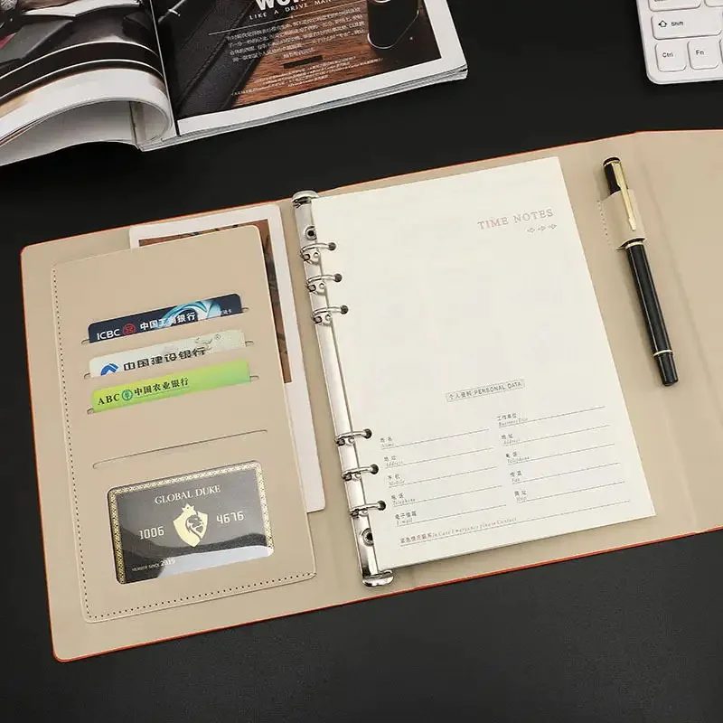 A5 PU Leather Loose-Leaf Notebook – Custom Promotional Gift gallery 5