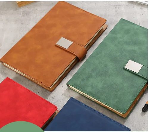 PU Leather A5 Notebook with Wood-Free Paper