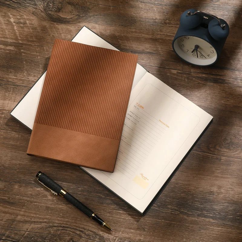 PU Leather A5 Notebook with Deboss Stripe – Custom Promotional Gift gallery 4
