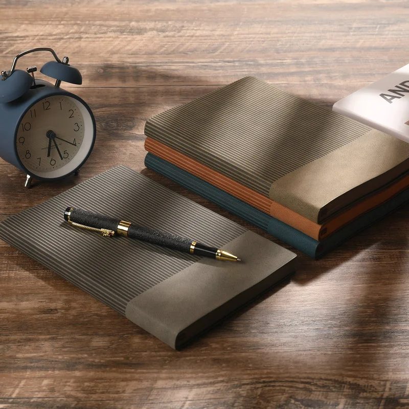 PU Leather A5 Notebook with Deboss Stripe – Custom Promotional Gift gallery 5