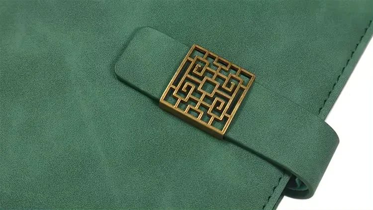 Custom PU Leather A5 Notebook with Window Buckle gallery 1