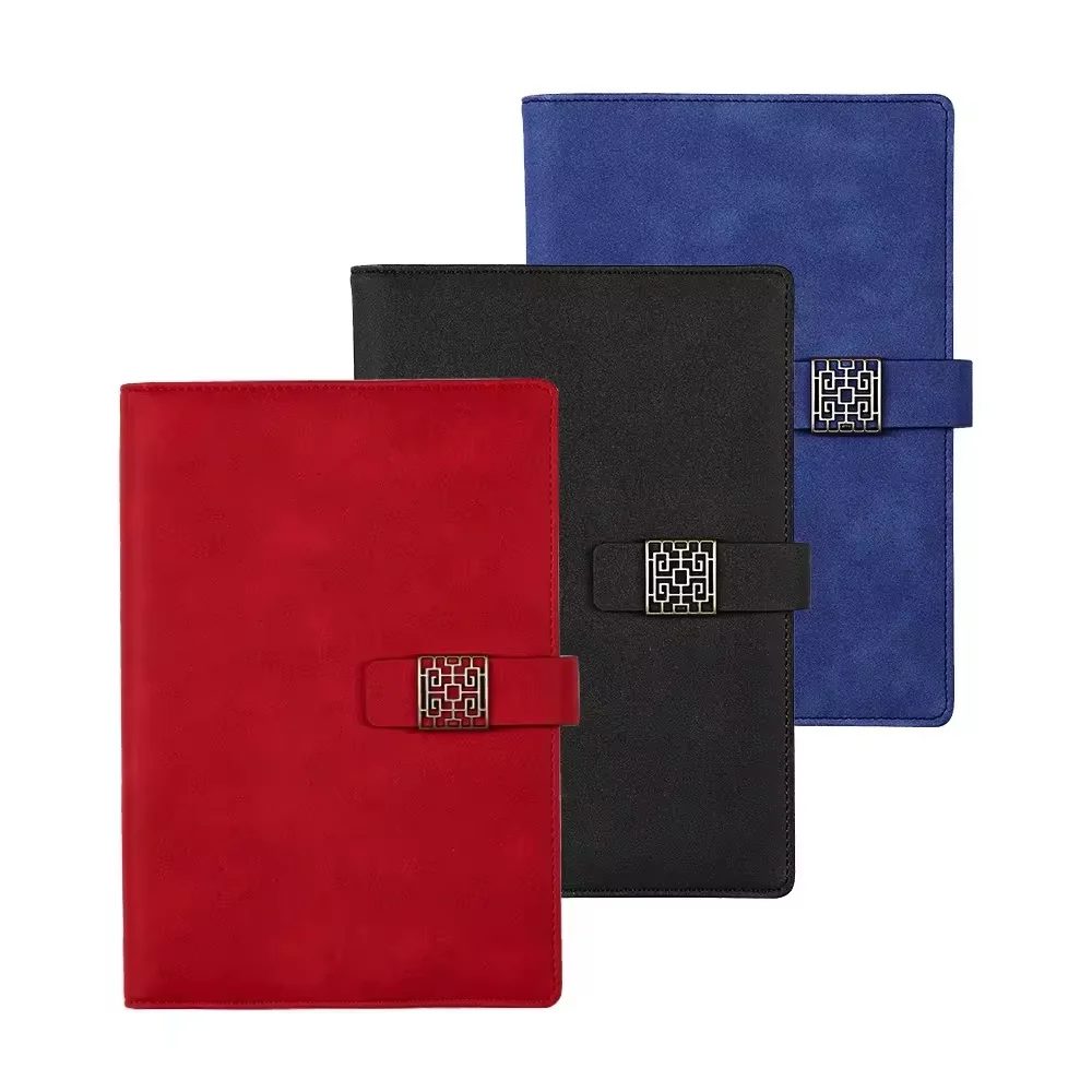 Custom PU Leather A5 Notebook with Window Buckle gallery 3