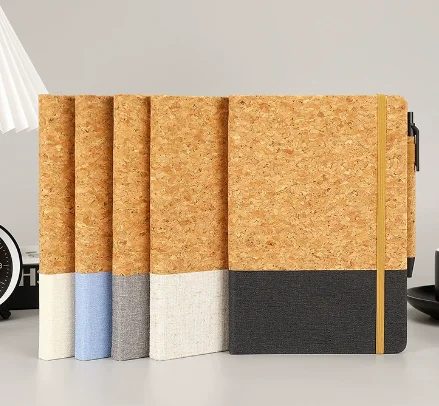 Custom PU Leather A5 Notebook with Ribbon Bookmark gallery 1