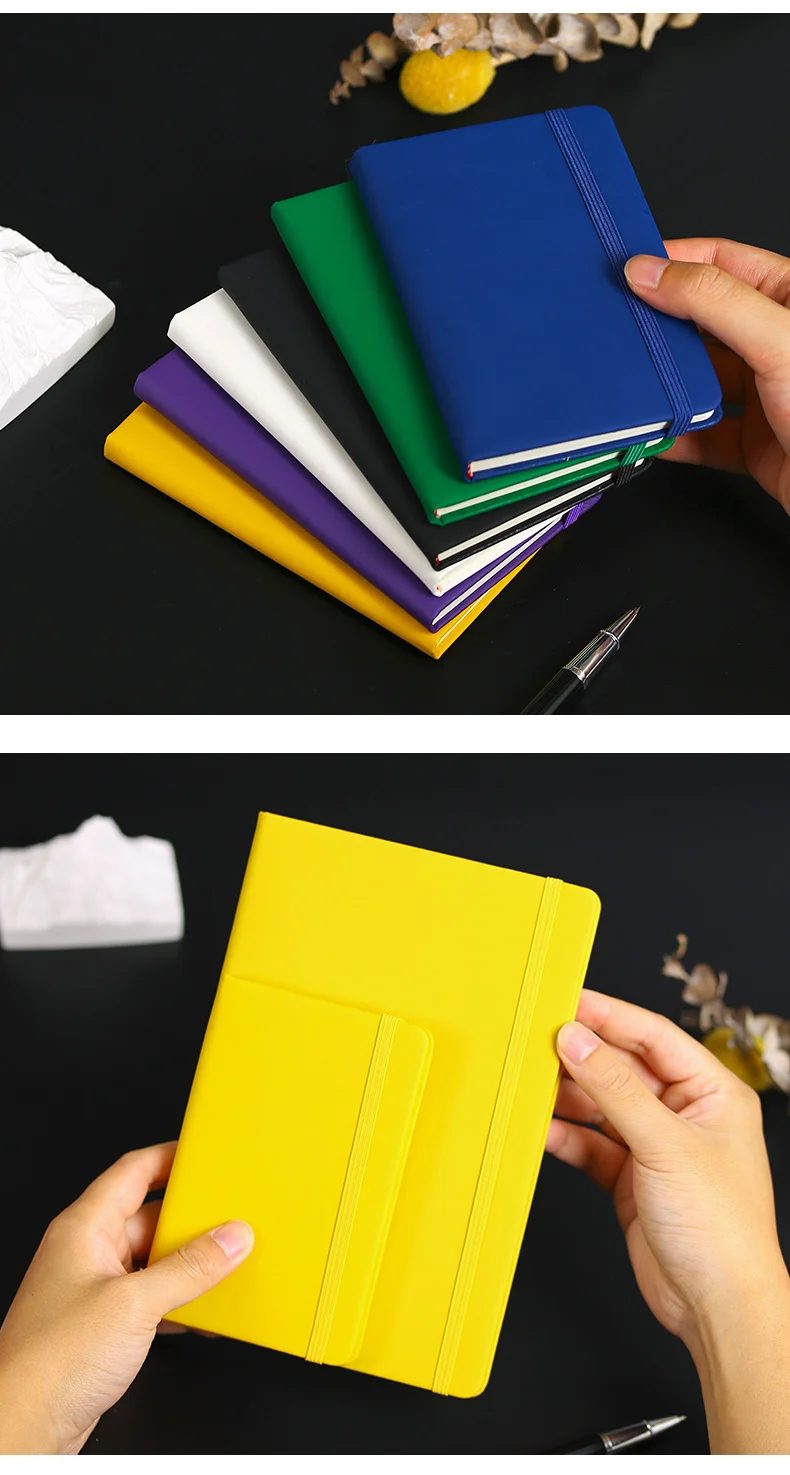 Custom PU Leather A5 Notebook with Ribbon Bookmark gallery 3
