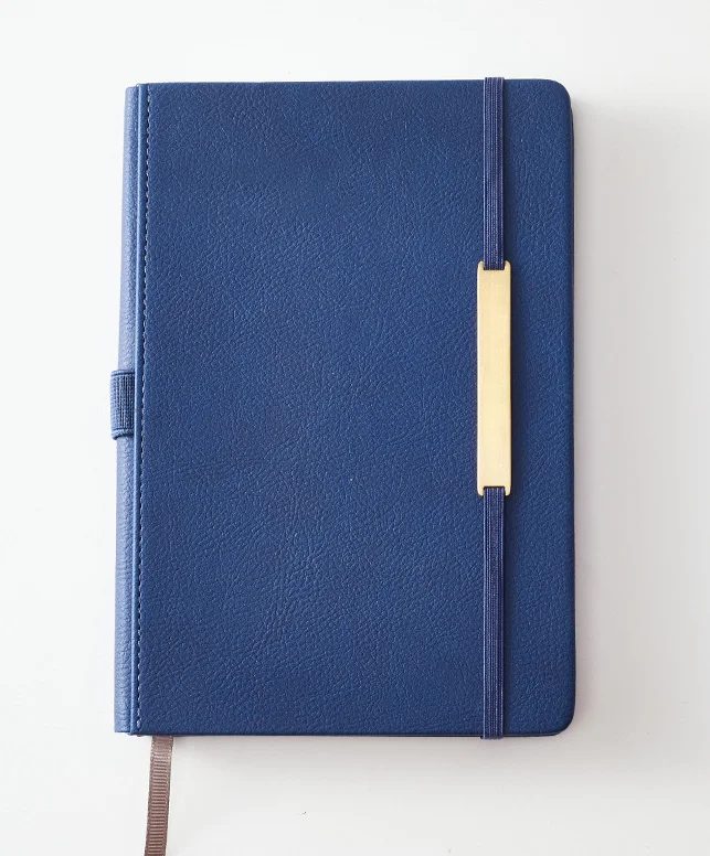 Custom PU Leather A5 Notebook with Ribbon Bookmark