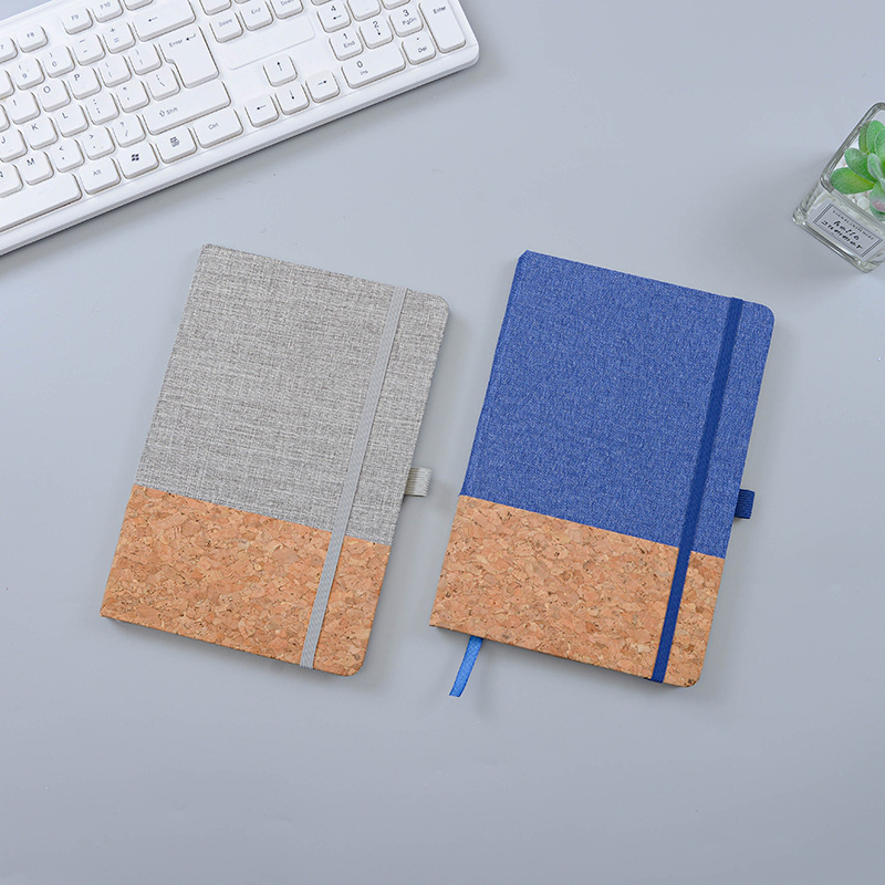 Custom PU Leather A5 Notebook with Ribbon Bookmark