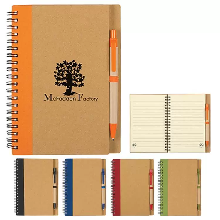 Metal spiral notebook