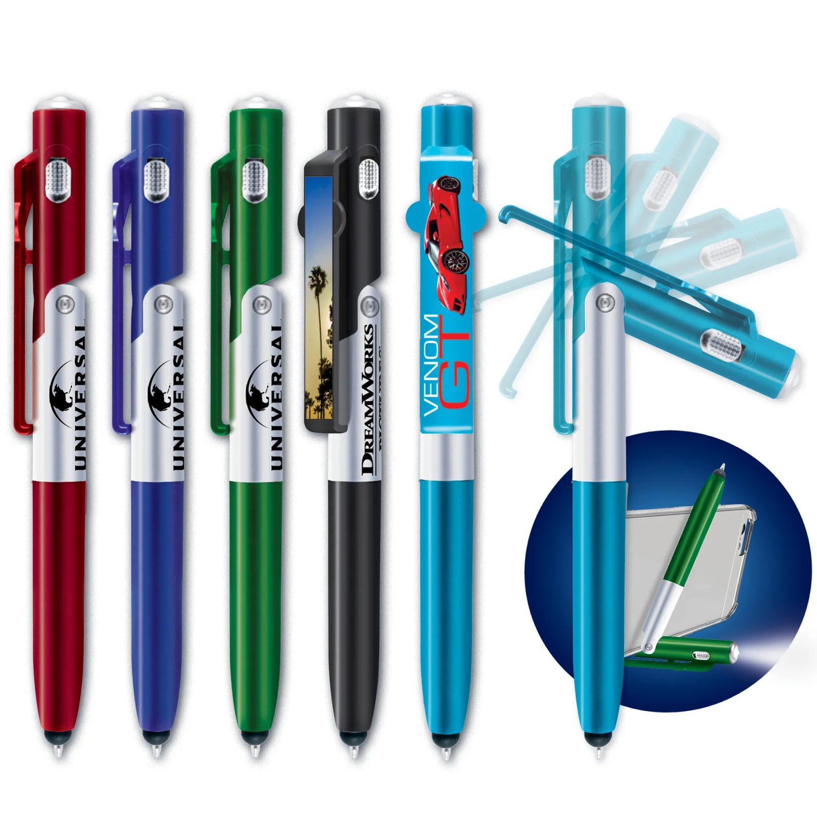 in 1 plastic pen
