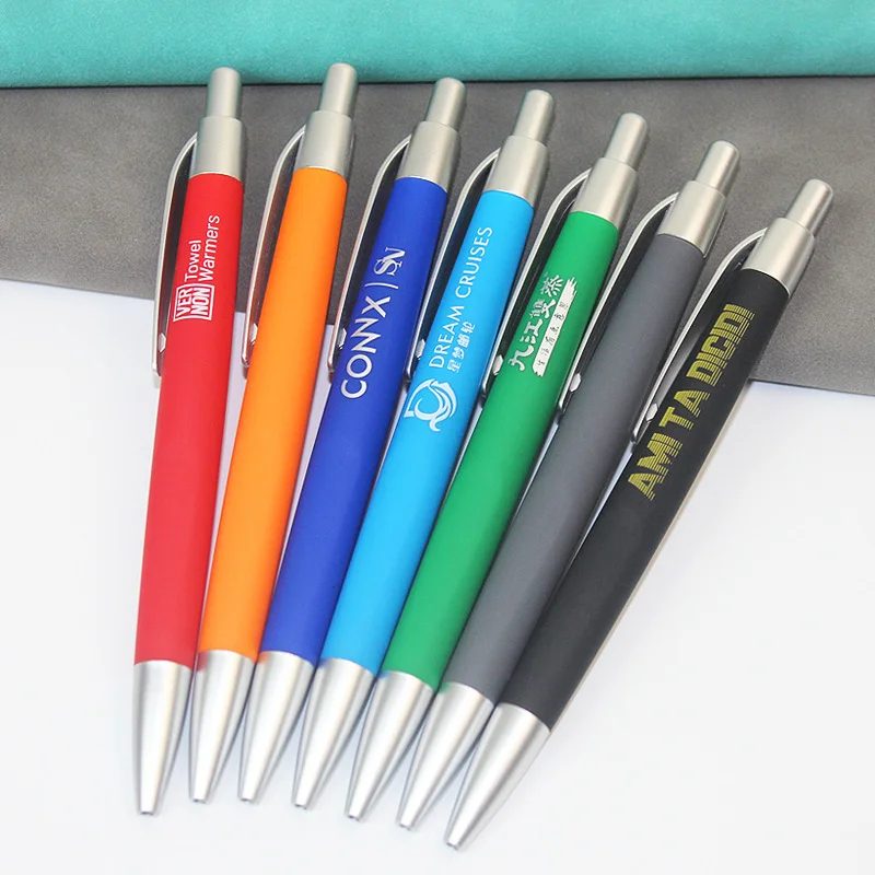 rubber body pen with silver trims gallery 5