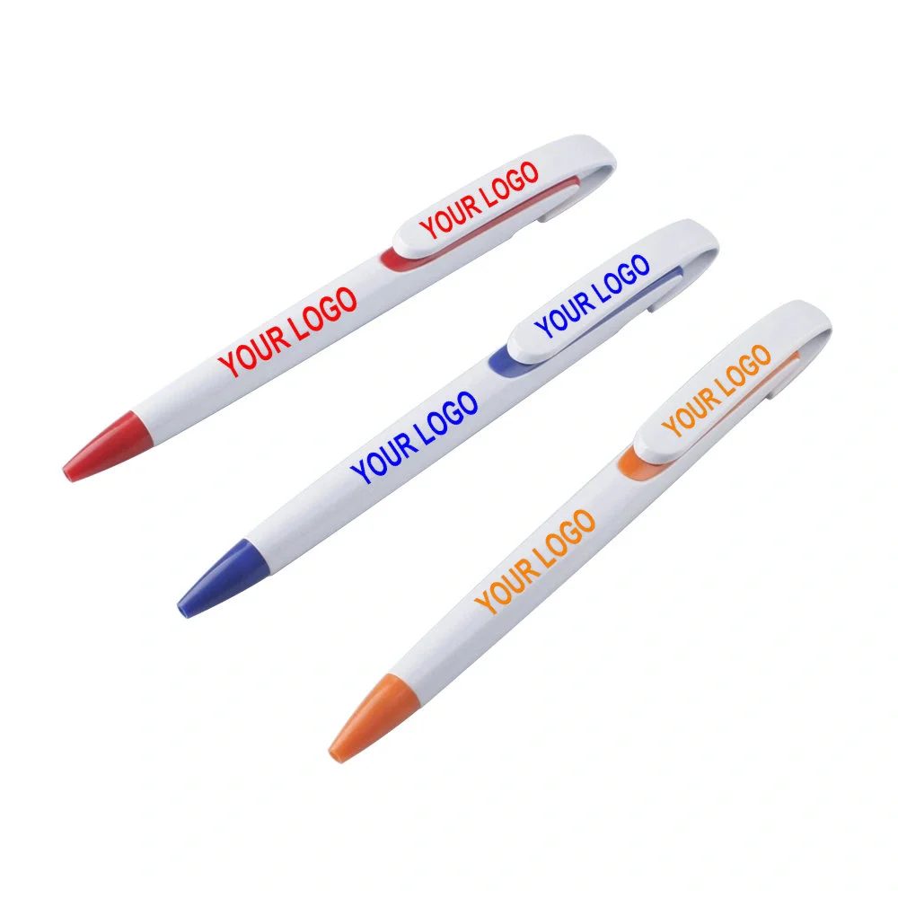 cheap wide clip retractable ball pen