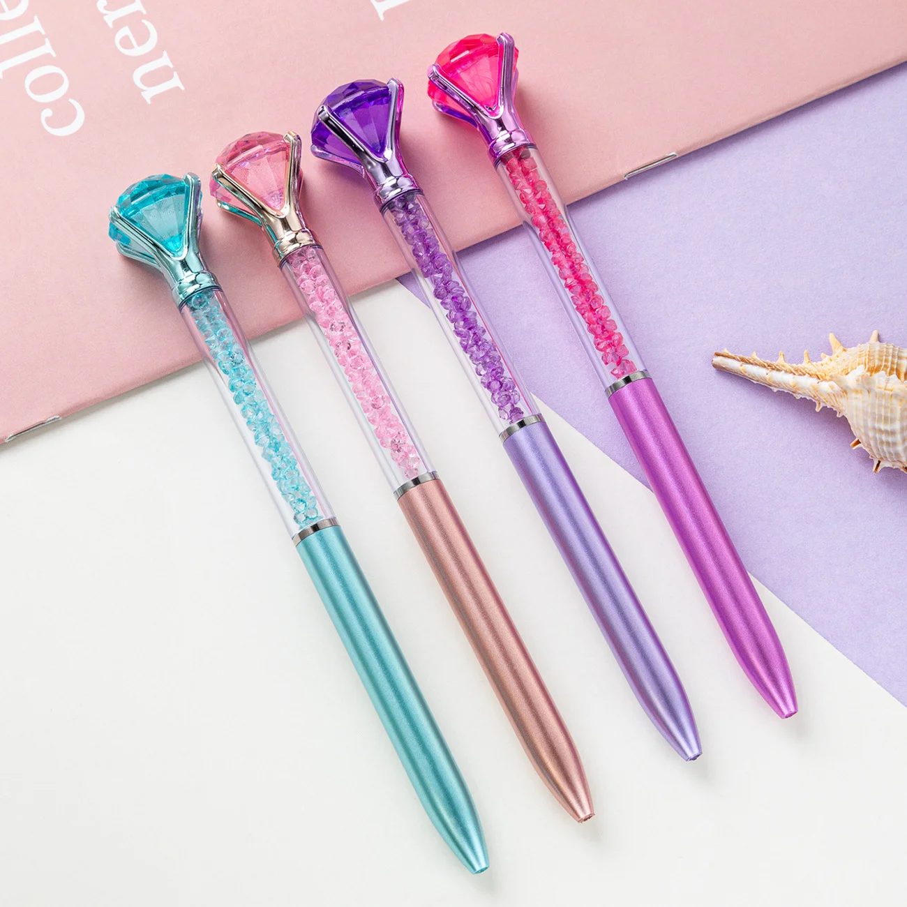 Diamond crystal ball pen